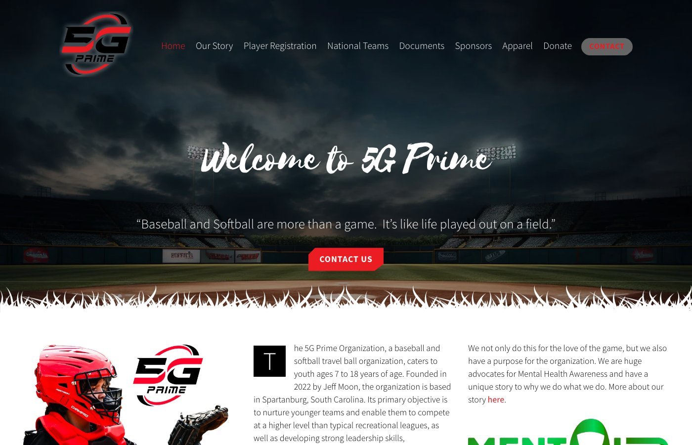 5G Prime website