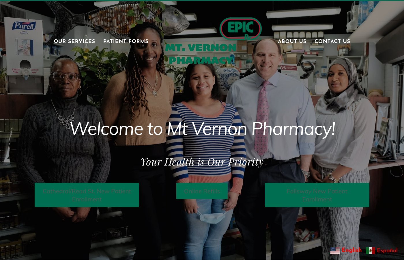 Mt. Vernon Pharmacy website